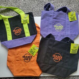 4-Pack NWT Trader Joe's Canvas Bags